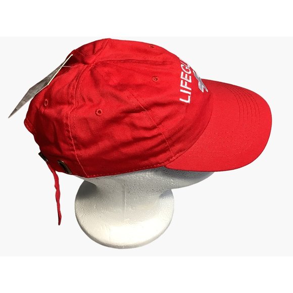 Lifegaurd Uniform Embroidered Baseball Cap Active Cap Red Adjustable Life Gaurd - Picture 3 of 8